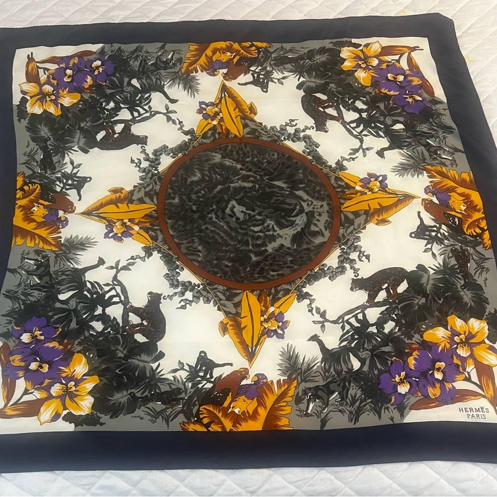 Fashions Floral Silk Scarf